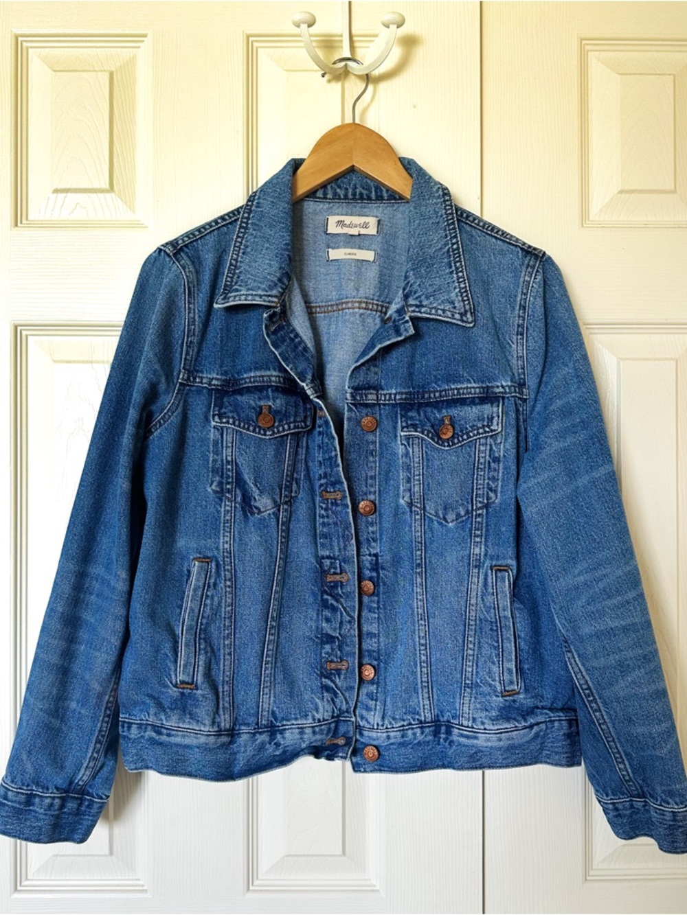 Madewell Medium Blue Denim Trucker Jacket
